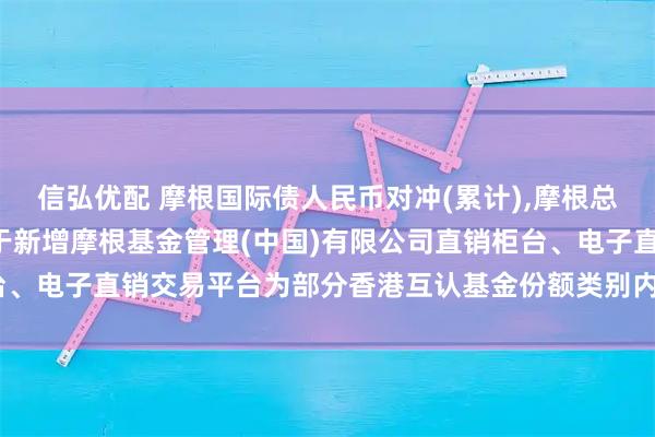 信弘优配 摩根国际债人民币对冲(累计),摩根总收益债人民币累计: 关于新增摩根基金管理(中国)有限公司直销柜台、电子直销交易平台为部分香港互认基金份额类别内地销售平台的公告