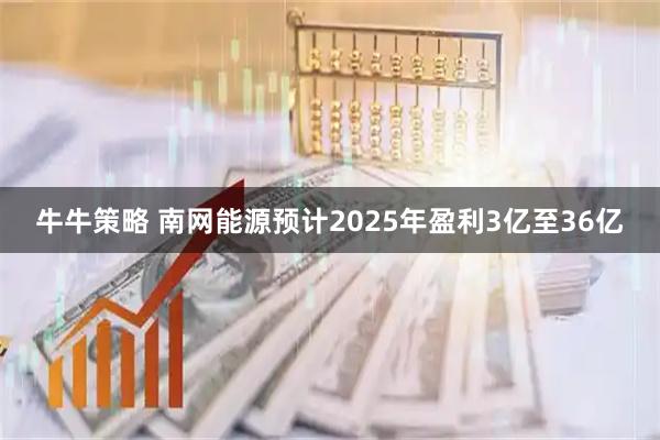 牛牛策略 南网能源预计2025年盈利3亿至36亿