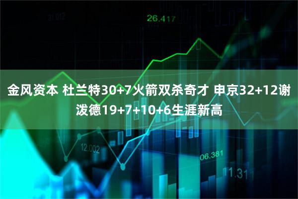 金风资本 杜兰特30+7火箭双杀奇才 申京32+12谢泼德19+7+10+6生涯新高