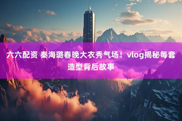 六六配资 秦海璐春晚大衣秀气场！vlog揭秘每套造型背后故事